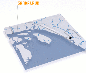 3d view of Sandalpur