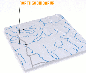 3d view of North Gobindāpur