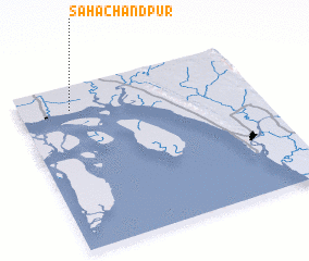 3d view of Sāhāchāndpur