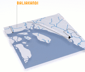 3d view of Bāliākāndi