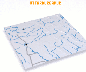 3d view of Uttar Durgapur