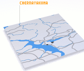 3d view of Chernaya Koma