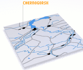 3d view of Chernogorsk