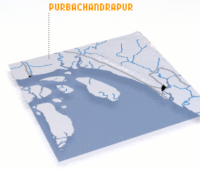 3d view of Purba Chandrapur