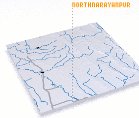 3d view of North Nārāyanpur
