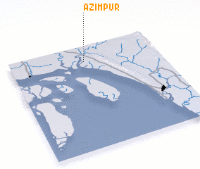 3d view of Āzimpur