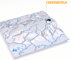 3d view of Cherrapunji