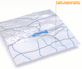 3d view of Sanjianfang