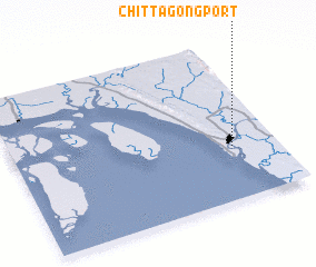 3d view of Chittagong Port