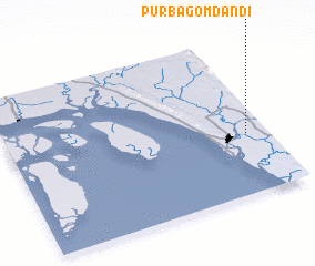 3d view of Purba Gomdandi