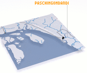 3d view of Paschim Gomdandi