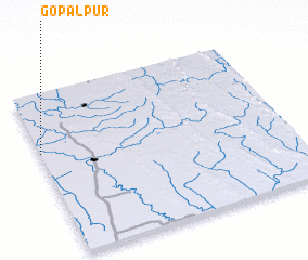 3d view of Gopālpur