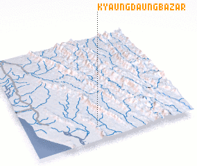 3d view of Kyaungdaung Bāzār