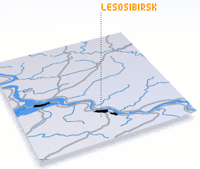 3d view of Lesosibirsk