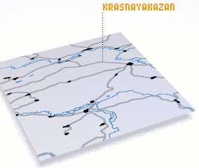 3d view of Krasnaya Kazan\