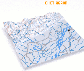 3d view of Chetiāgaon