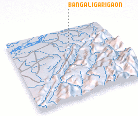 3d view of Bangāli Gārigaon