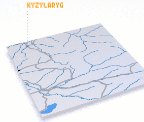 3d view of Kyzyl-Aryg