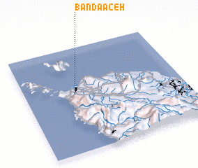 3d view of Banda Aceh