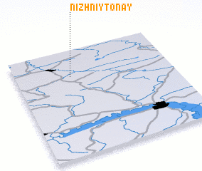 3d view of Nizhniy Tonay