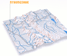 3d view of Nyaungshwe