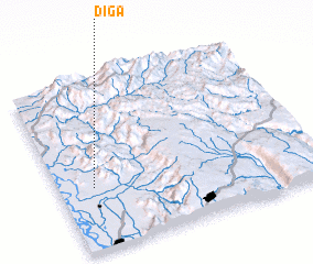 3d view of Diga