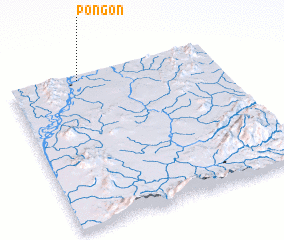 Pongon (Myanmar) map - nona.net