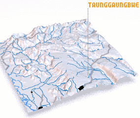 3d view of Taung-gaung-bwe