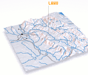 3d view of Lawu