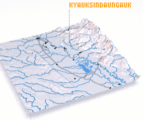 3d view of Kyauksindaung Auk