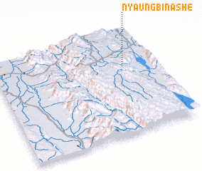 3d view of Nyaungbin Ashe