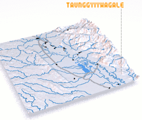 3d view of Taunggyi-ywagale