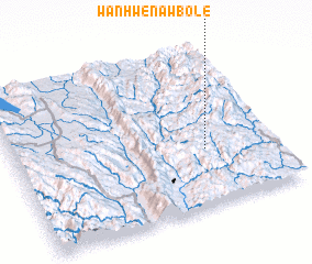 3d view of Wān Hwè-nawbo-lè