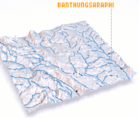 3d view of Ban Thung Saraphi