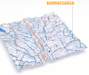 3d view of Ban Mae Sa-nga