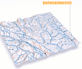 3d view of Ban Huai Mak Nun