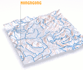 3d view of Möng Ngong