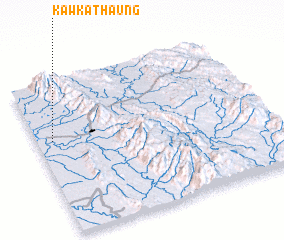 3d view of Kawkathaung