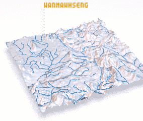 3d view of Wān Mawhseng