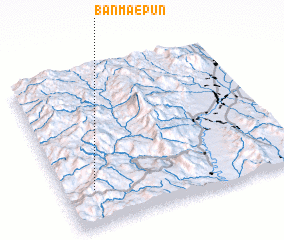 3d view of Ban Mae Pun