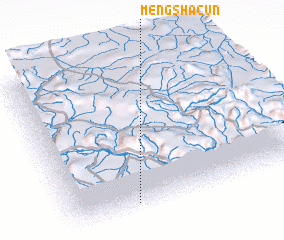 3d view of Mengshacun