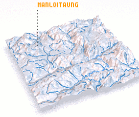 3d view of Mān Loi-taung