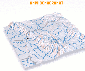 3d view of Amphoe Mae Ramat