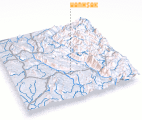 3d view of Wān Hsak