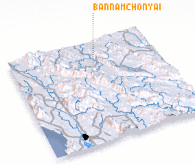 3d view of Ban Nam Chon Yai