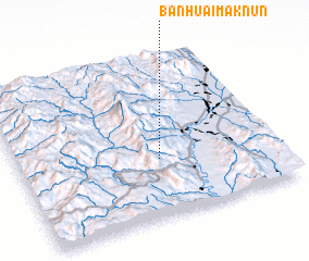 3d view of Ban Huai Mak Nun