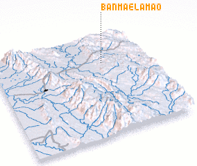 3d view of Ban Mae Lamao