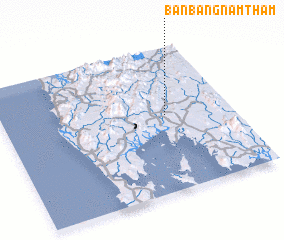 3d view of Ban Bang Nam Tham