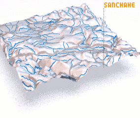 3d view of Sanchahe