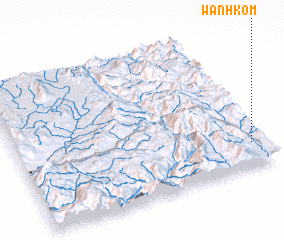 3d view of Wān Hkom